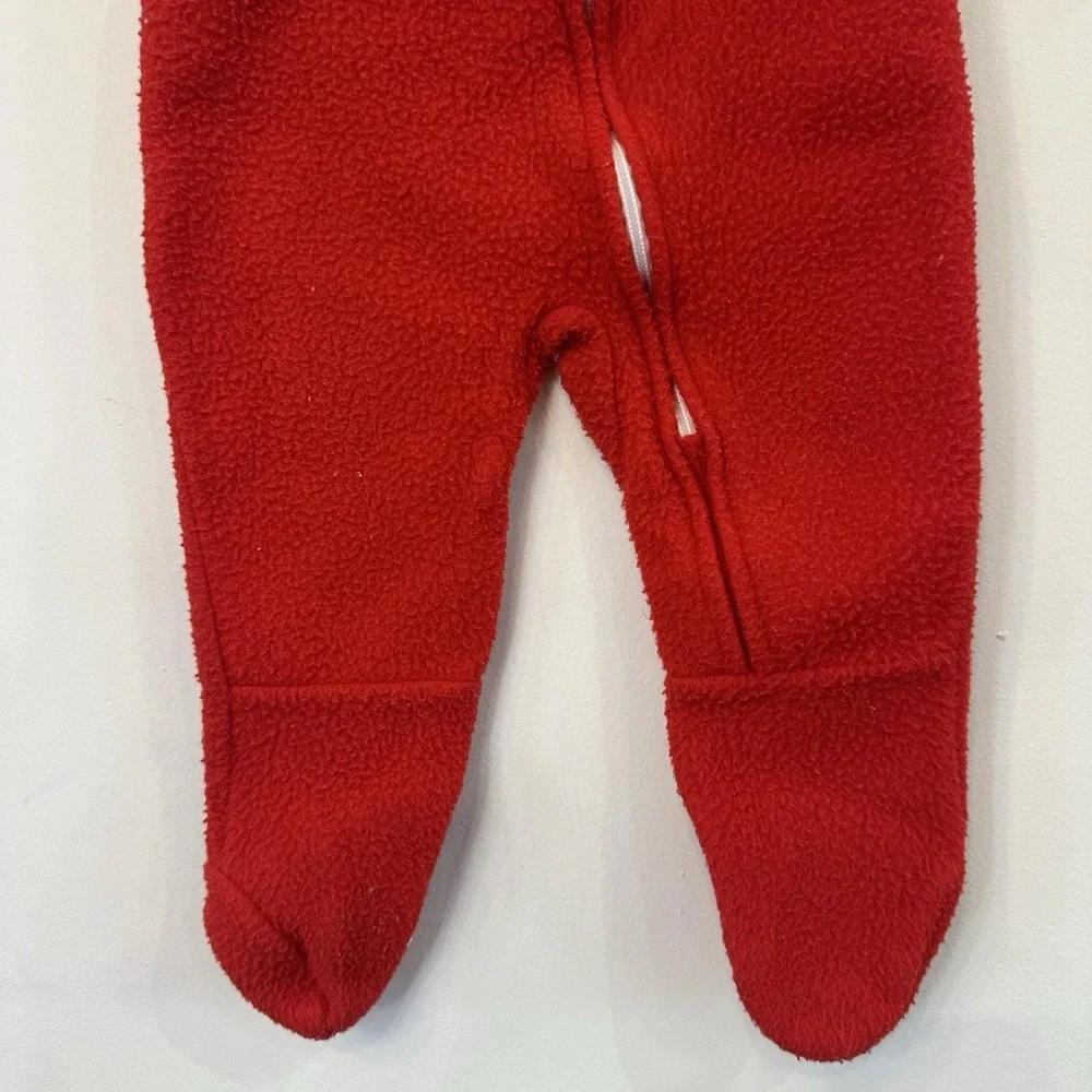VTG Dr. Dentons Infant Baby‎ Christmas Sleeper Pajama Mouse Bear Snow 6 Mos